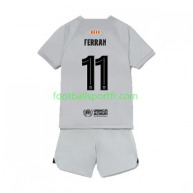 Tenue FC Barcelone Ferran Torres 11 Enfant Troisieme 2022-2023 Maillot de Foot